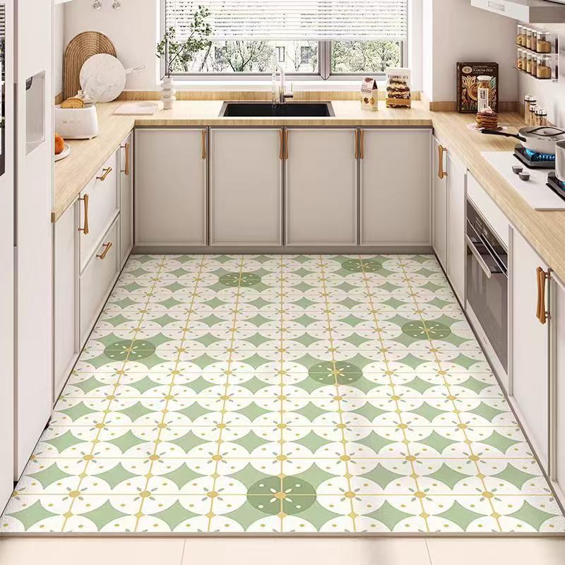Alfombrilla especial para cocina, impermeable y a prueba de aceite, pvc, tapete de cuero para el hogar, tapete antideslizante y antisucio para el vestíbulo