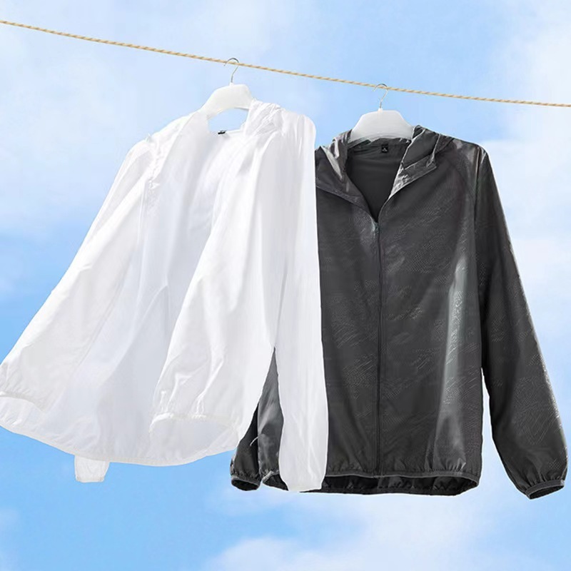 男女同型アウトドア日焼け止め服速乾皮膚服長袖日焼け止め服軽薄紫外線防止卸売りロゴ|undefined