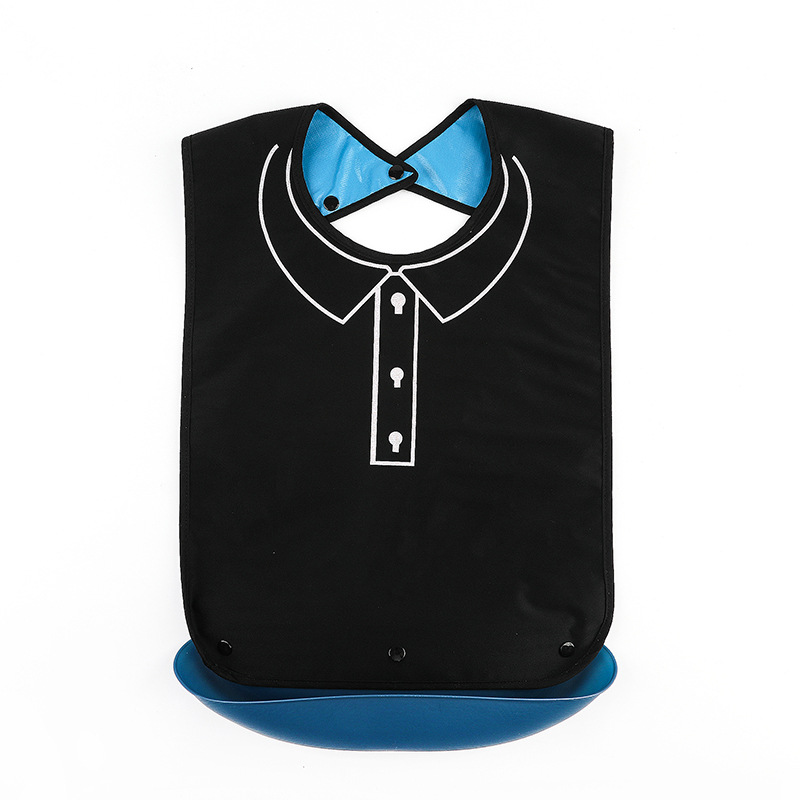 En stock al por mayor impermeable de gran tamaño adulto alimentos babero de comedor para los ancianos babero para los ancianos sobretodo