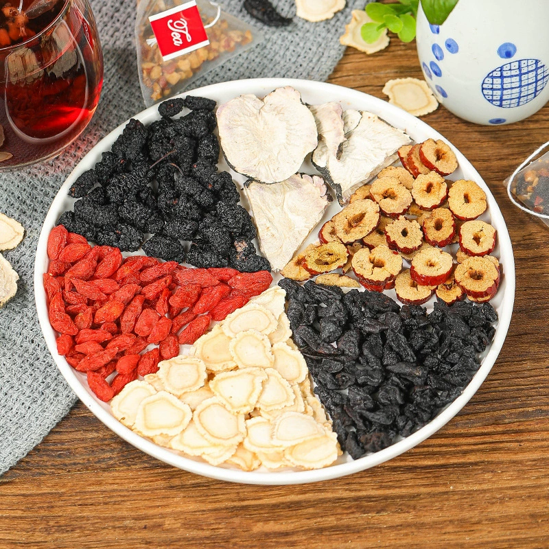 Ginseng Five Treasure Tea Maca Wolfberry Mulberry Polygonatum Combination Tea Men's Eight Treasures Guben Independent Tea Bag Wholesale Delivery