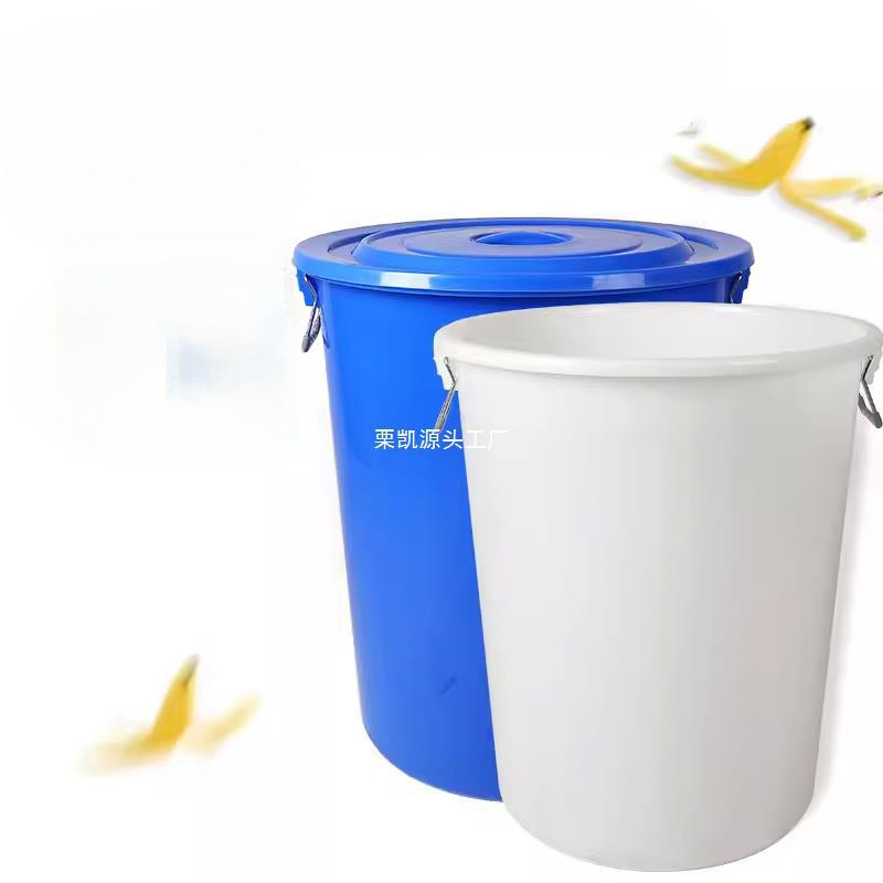 Big capacious plastic garbage can for commercial use for home use