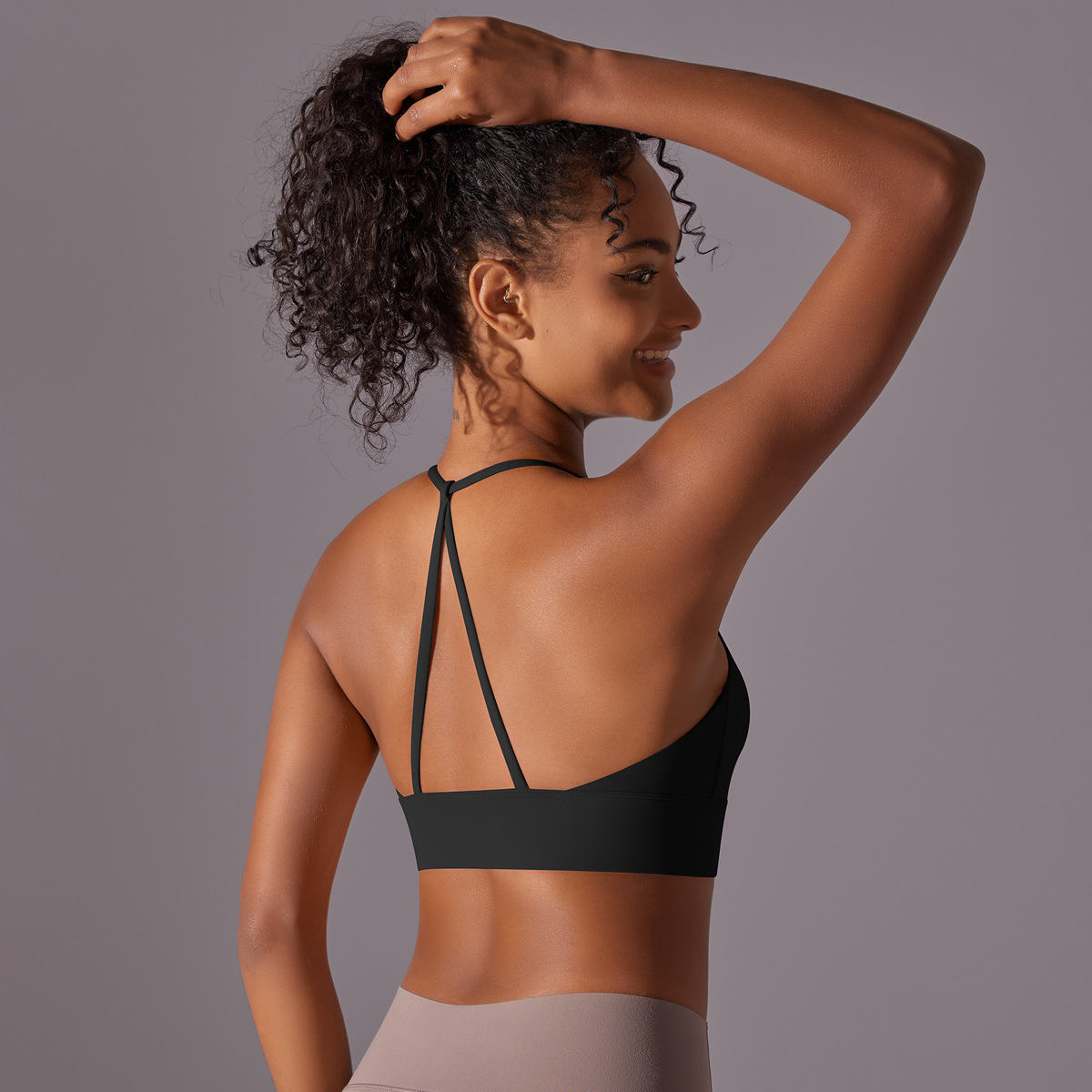140g Weight Sleeveless Sleeve Length Nylon Fabric Type Short Top Length Halter Crisscross Tank Tops Type Fitness, Yoga, Sports Occasion Halter Neck Neckline Solid Color Pattern Sports Style Sports Solid Color Nylon Halter Neck Active Tops Halter Crisscross Tank 39