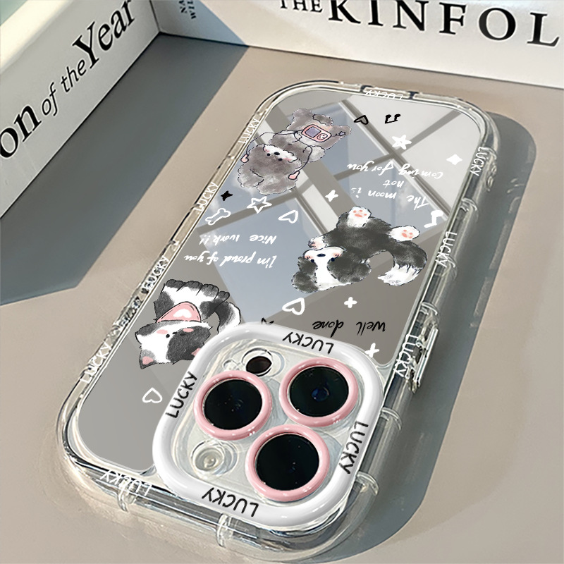 Headphone Puppy Mirror Suitable for Apple Pro Huawei Cream Shell Oppo Apple New Iphone//Promax