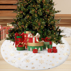 クロスボーダークリスマス装飾用品パーティーアレンジクリスマスツリースカート台座ミニゴールデン雪花雰囲気カーペット