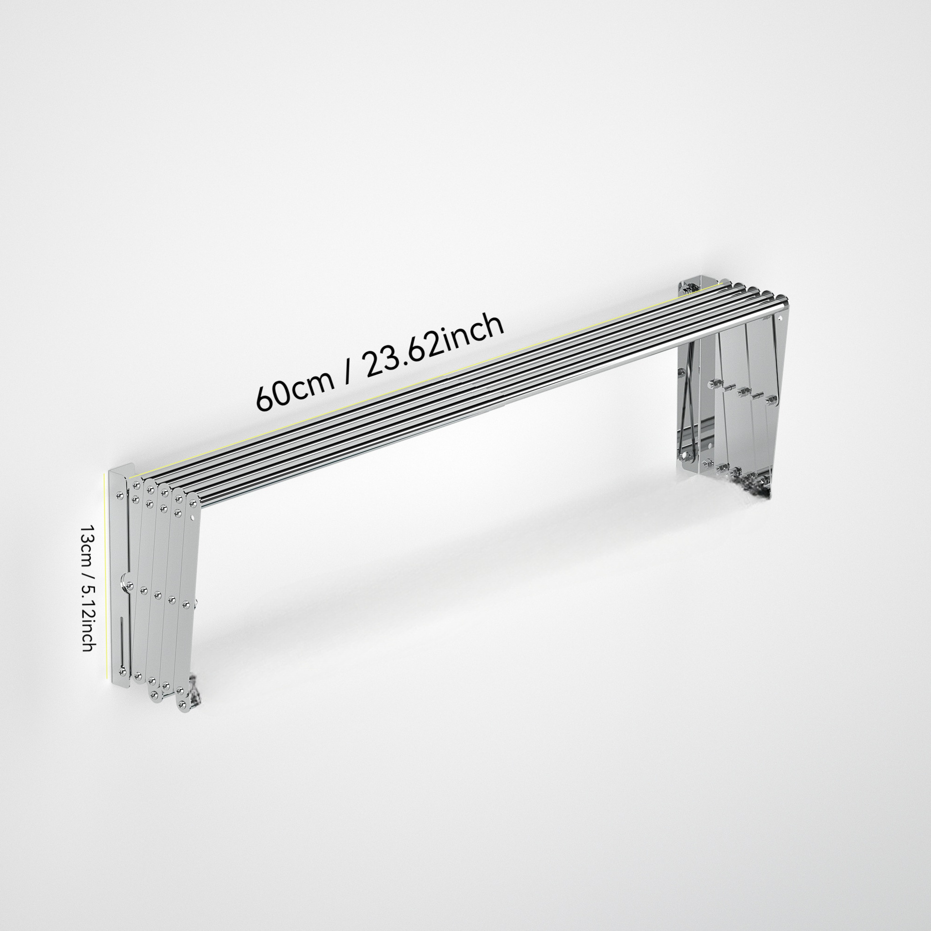 Tendedero Invisible para Ropa, Plegable, de Acero Inoxidable, para Montar en la Pared, Retráctil, para Balcón o Ventana