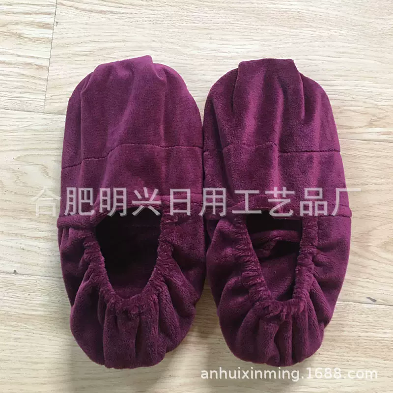 热销冷热敷脚套填充亚麻籽小麦荞麦电气石陶土粒薰衣草花超柔鞋