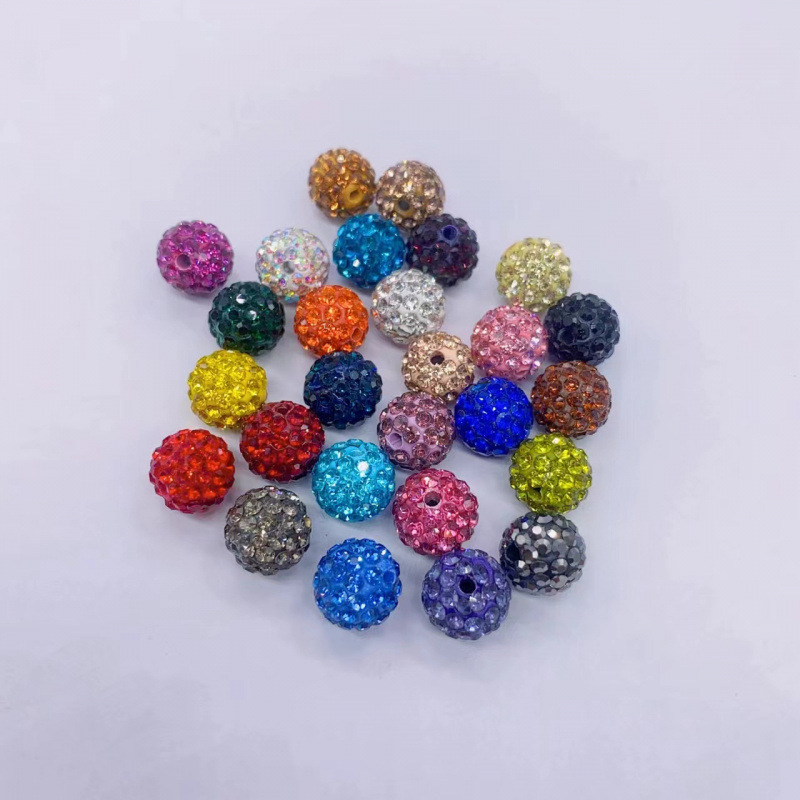 Bolas de barro de cerámica de alta calidad 4 / 6 / 8 / 10 Shambala barro de cerámica suave perlas de diamante de agua perlas de diamante de joyería DIY
