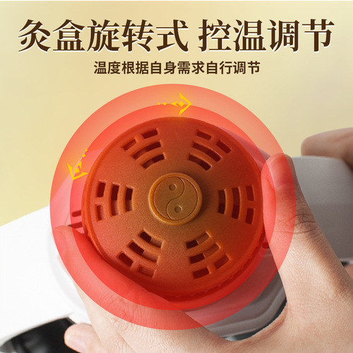 Head and ear moxibustion instrument ear moxibustion equipment moxibustion ear beauty salon head row ear therapy jar portable moxibustion household warm moxibustion device wholesale