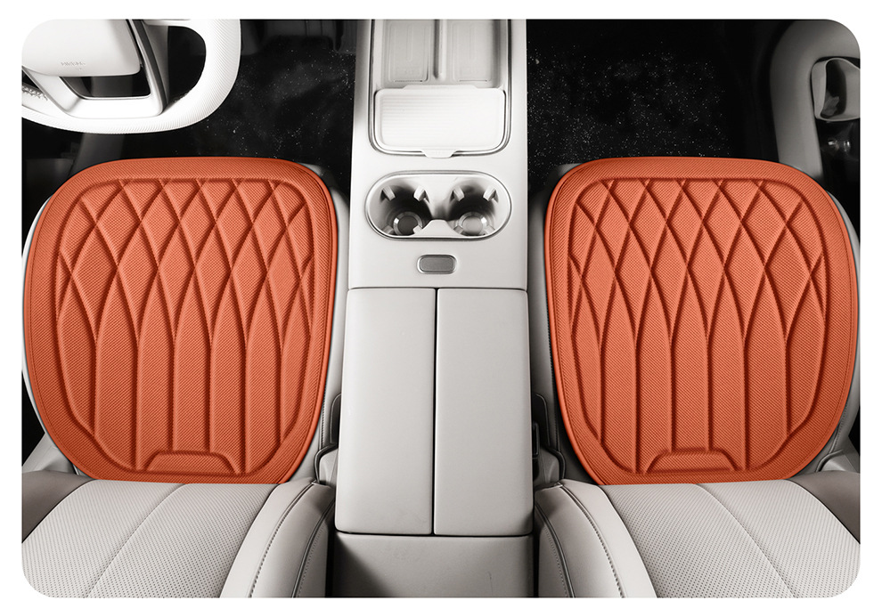 Foreign Trade Amazon Aliexpress New Seaweed Fiber Car Seat Cushion Four-Season Breathable Small Three-Piece Seat Cushion Wholesale