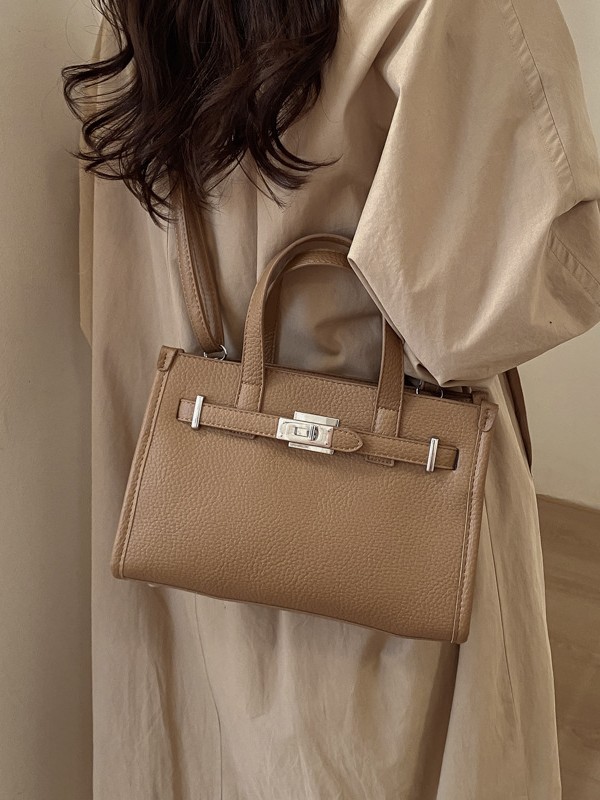 Bolso para mujeres 2026 venta transfronteriza caliente nuevo lichi estampado bolso de mano alta textura lujosa mochila de hombro