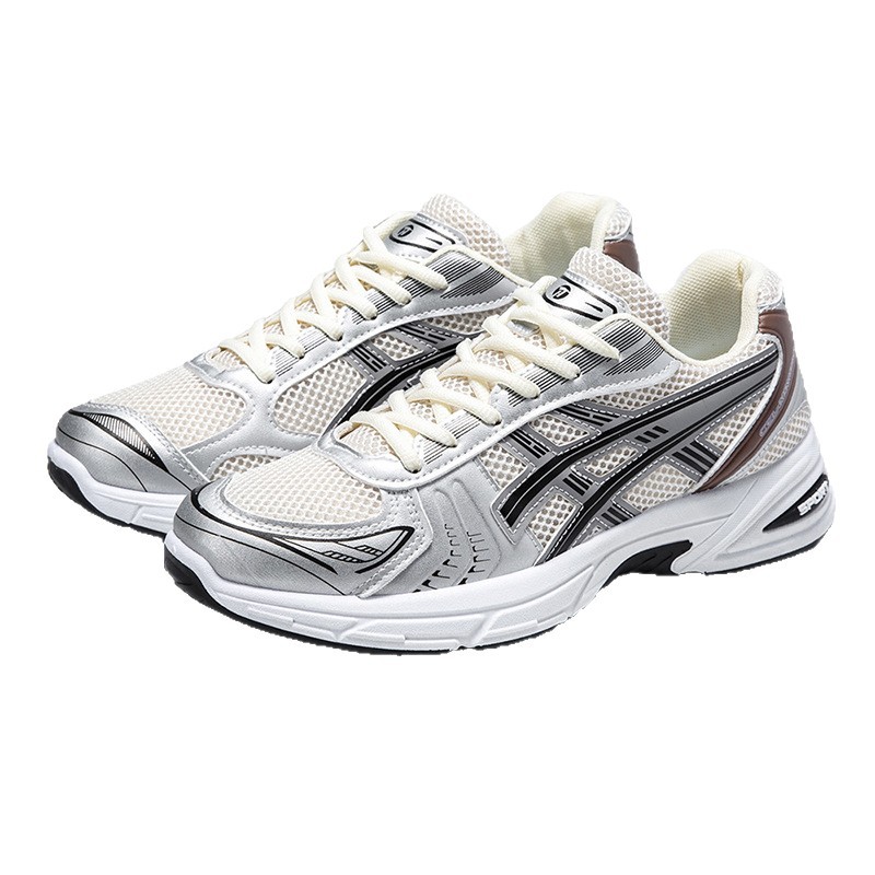 Zapatos deportivos de pareja verano nuevo retrógrado transpirable retrógrado color combinación de zapatos pareja zapatos casuales para hombres zapatos de carrera para mujeres