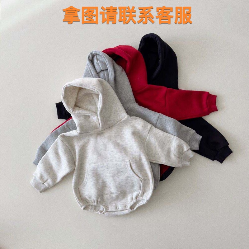 赤ちゃんの秋のアルファベットの刺繍運動風のお尻の服の男女の赤ちゃんのカジュアルな頭の三角の服は外に出て服を登ります。|undefined