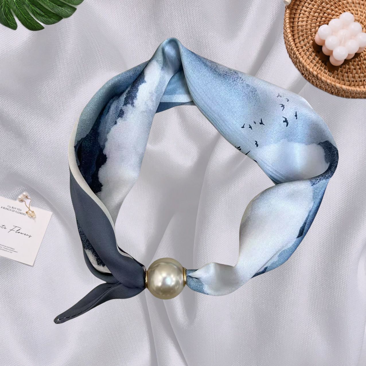 Colar de pérolas de luxo com fecho magnético para mulher_voghion.com