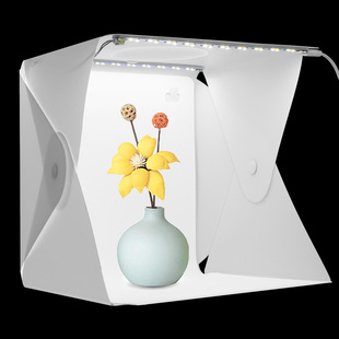 20cm small folding portable LED mini studio top open hole light box photography light small simple