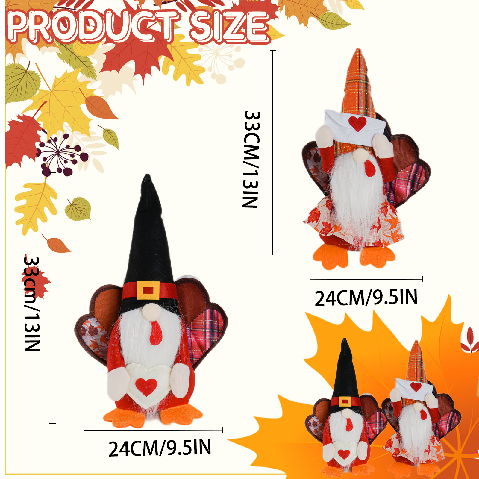 Nuevos productos transfronterizos Día de Acción de Gracias Muñecas sin rostro Festival de la cosecha de otoño Festival de la cosecha Muñecas sin rostro Rudolph Decoraciones