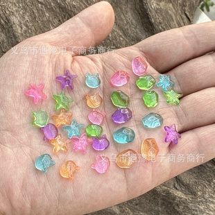 Nail DIY Jewelry Sequins Glass Material Non-Porous Patch Handmade Jewelry Material Accessories Bright Color