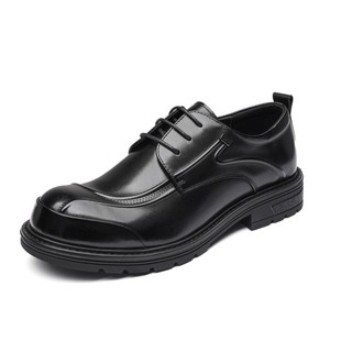 New Men's First layer cowhide business leather shoes commuter leather big toe thick bottom men's shoes casual single-layer shoes men's delivery