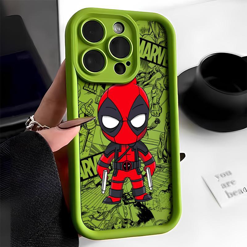 Suitable for Spider-Man Zipper Ladder Apple 16 Mobile Phone Case 15Promax Trendy Brand Cartoon Iphone13/11