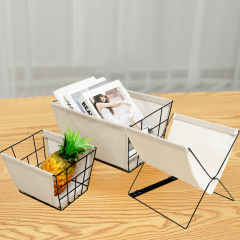 フレーム型スナック収納ボックス キッチン雑貨 本棚 整理バスケット 収納ボックス 多目的整理バスケット