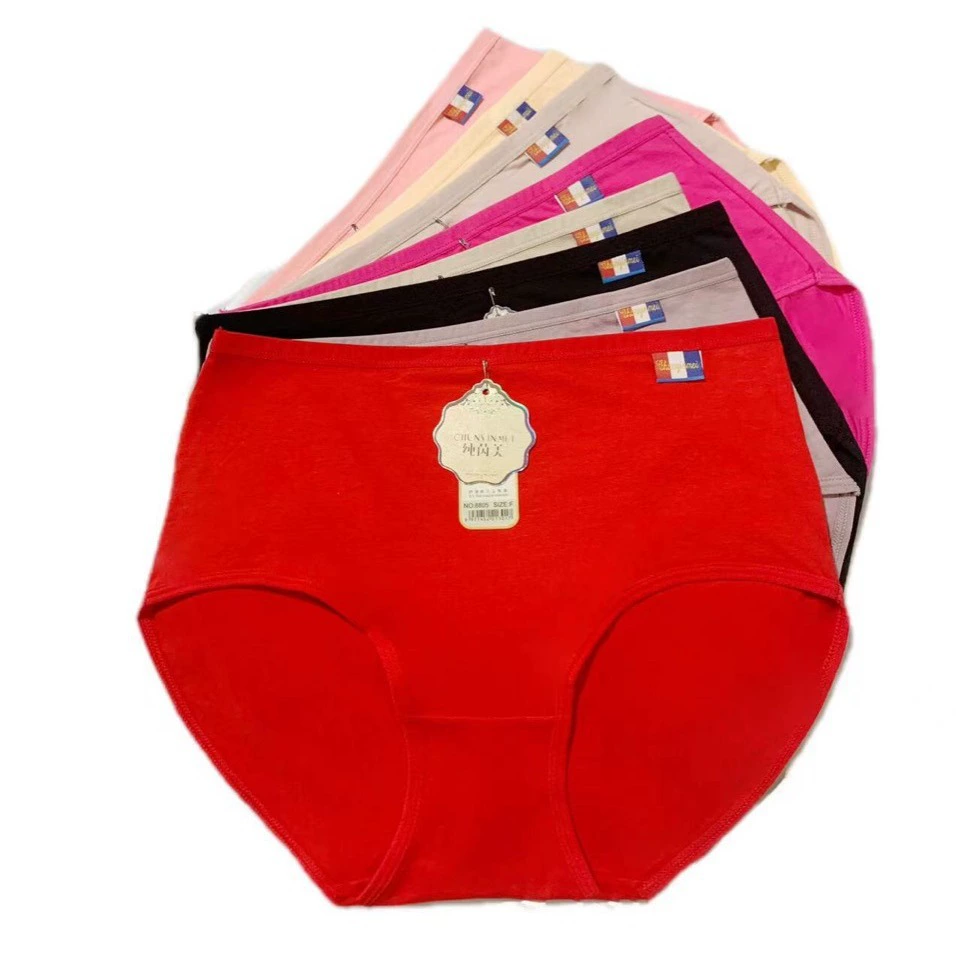 Хлопчатобумажные женские трусики среднего и высокого уровня талии