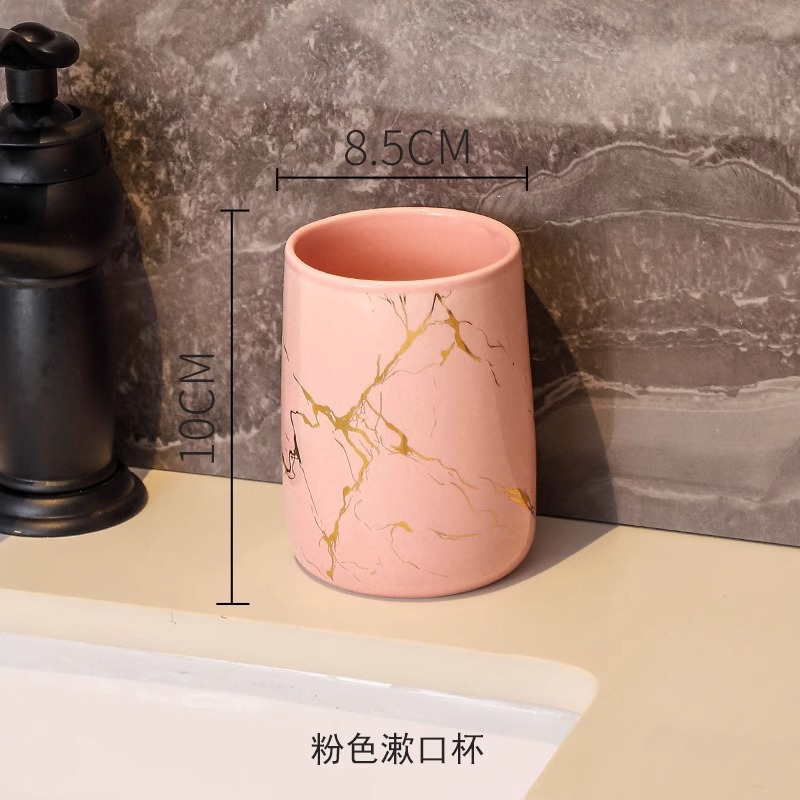 Taza de enjuague bucal taza de cepillo de dientes de pareja taza de dientes de cerámica de lujo ligero de alta gama taza de lavado taza de cepillo de dientes de alta calidad