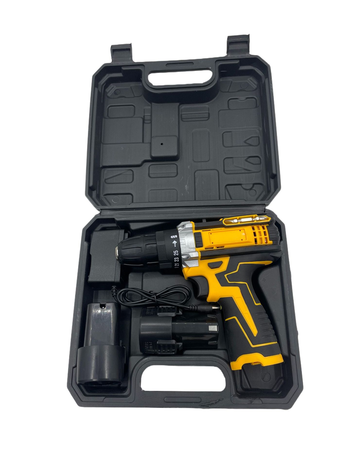 Fábrica directa venta transfronteriza 12V impacto de doble velocidad de doble velocidad taladro eléctrico de litio destornillador eléctrico conjunto de herramientas eléctricas