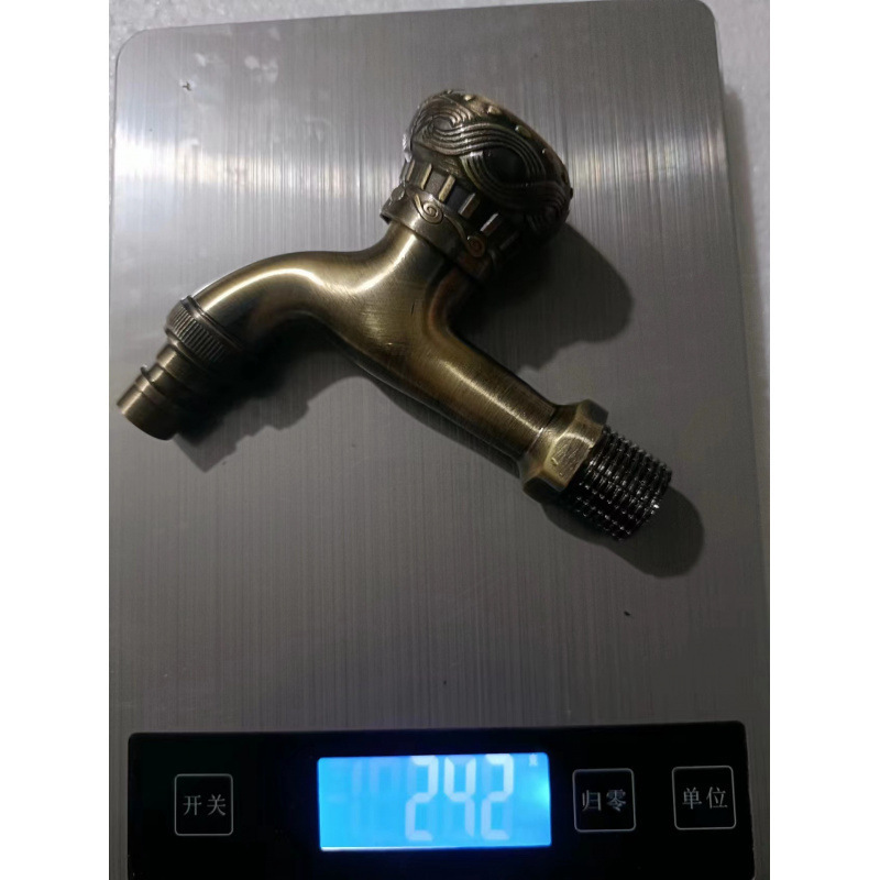 跨境复古入墙式龙型龙头洗衣机拖把池快开龙头复古仿古雕花4分水.|undefined