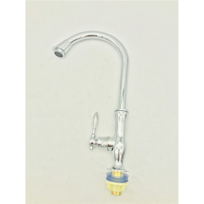 Factory Direct Sale: Alloy Flower Vase Single Cold Standing Sink Faucet, Single Handle Single Hole Household Sink Faucet