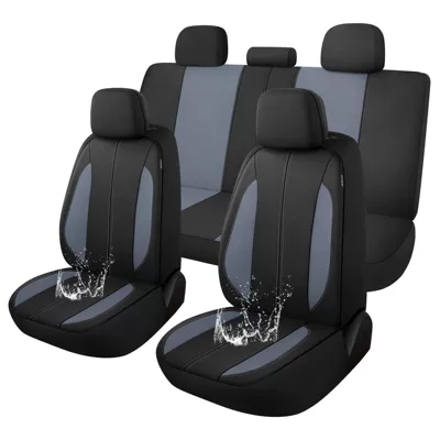 Cushion Cover, Suitable for All | Universal seat cover - black-and-gray-9-piece-set-nine-piece-set