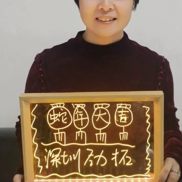 Прозрачный жесткий акриловый ребенок может стереть светящуюся доску для сообщений