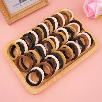 Ring Headwear – Saç üçün rezinlər - milk-coffee-color-100-pieces-in-opp-bag