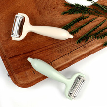 多功能削皮器 三合一瓜刨不锈钢海豚造型削皮刀厨房旋转果蔬刨批