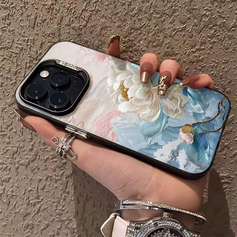 White Lotus para iPhone 16 funda para teléfono móvil Apple 15promax/14pro Japón y Corea del Sur 13pro12 transfronterizo 11x