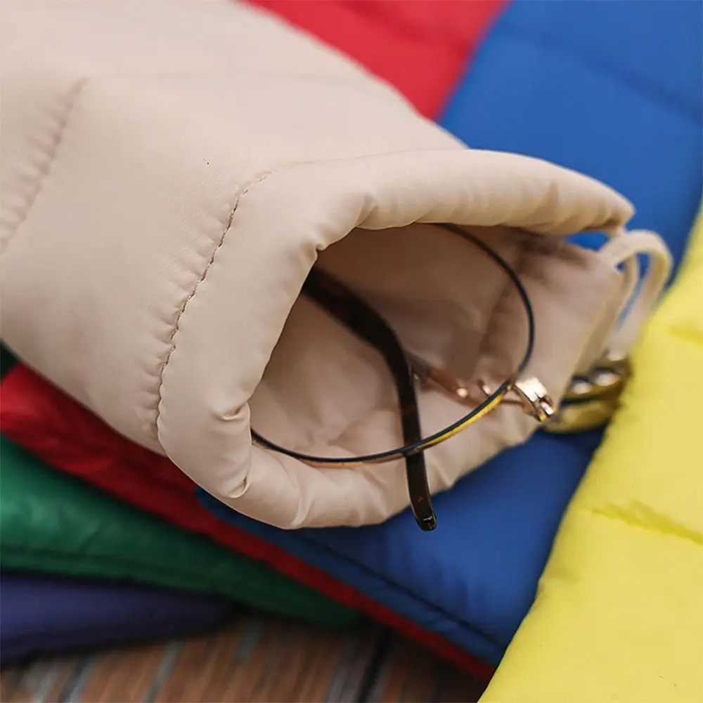 羽绒棉保暖束口防水化妆品眼镜袋