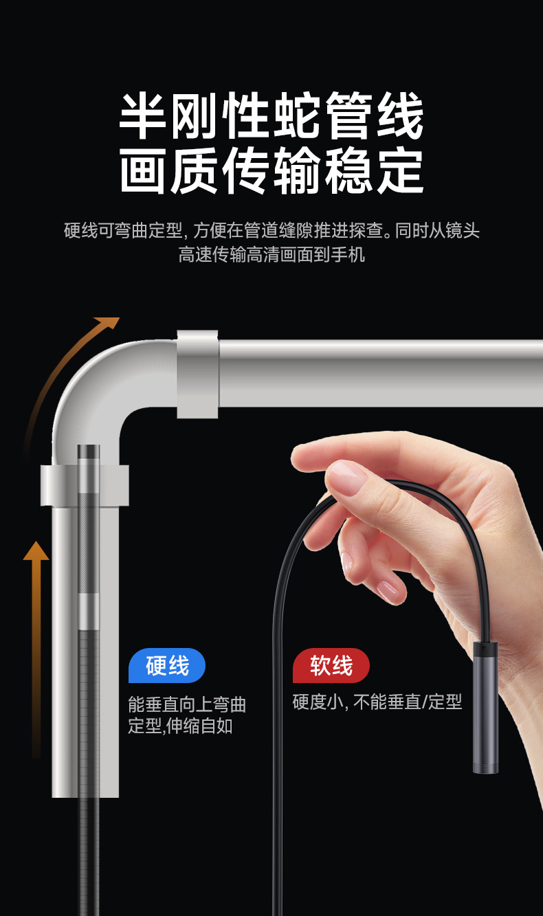 Endüstriyel endoskop, 360° articulating, HD kamera