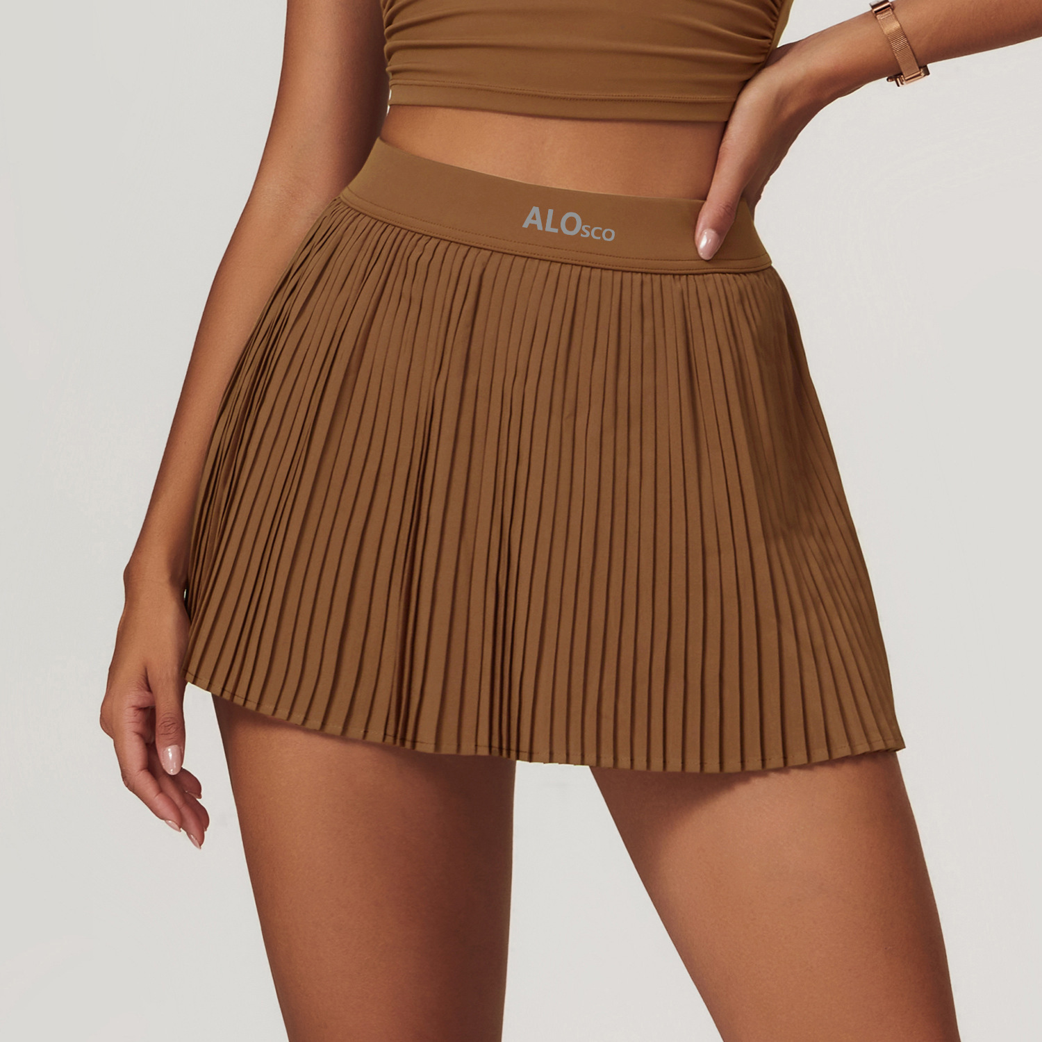 ALOSCO falda de tenis, pantalón deportivo, falda corta de acondicionamiento, ropa de yoga para correr al aire libre.