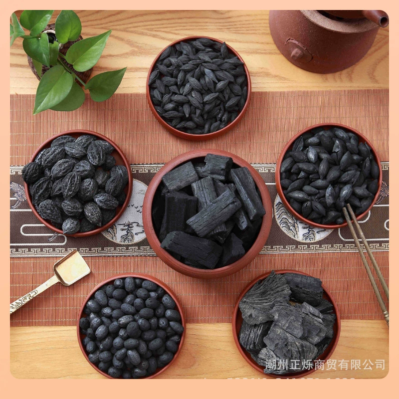 ✅ Уголь из грецкого ореха, уголь из оливок, уголь из лонганов, уголь из черных оливок, бездымный, долговечный, для использования в помещении, для приготовления чая кунг-фу.