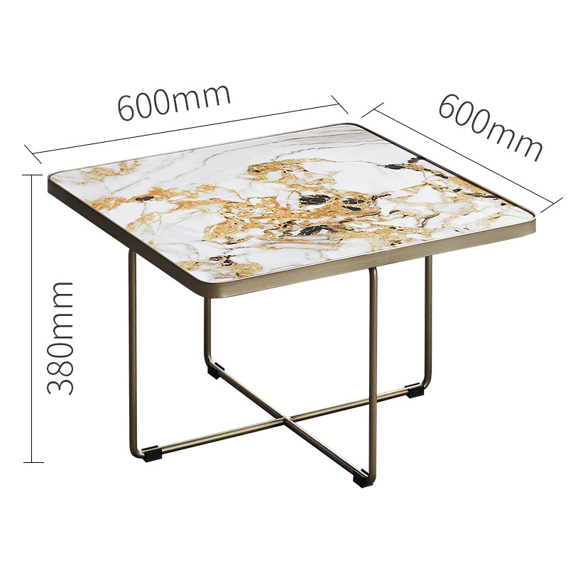 쇼트 커피 테이블/백옥/길이 60*가로 60*높이 38cm
