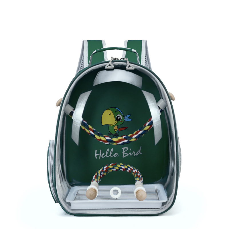 Hola novia bolsa de pájaros bolsa de loros bolsa de hombro mochila porosa transpirable portátil máquina de almacenamiento de cenizas piel de tigre de xuanfeng