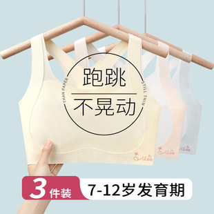 Summer First-Class 7-15 Years Old Development Period Seamless Intimates Sports Primary School Student Vest Girl Girl Bra Anti-Bump