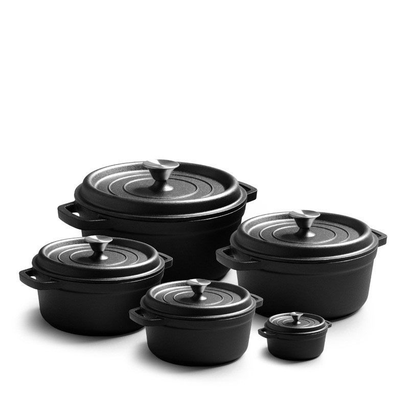 Cross-border With Double Handles, Deepened And Enlarged European-style Bread Pan, Uncoated Cast Iron Stew Pot_voghion.com