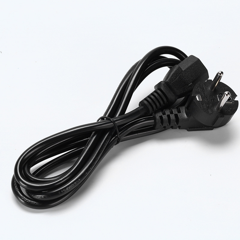European standard suffix power cord European standard CE French pipe plug computer host display adapter cable