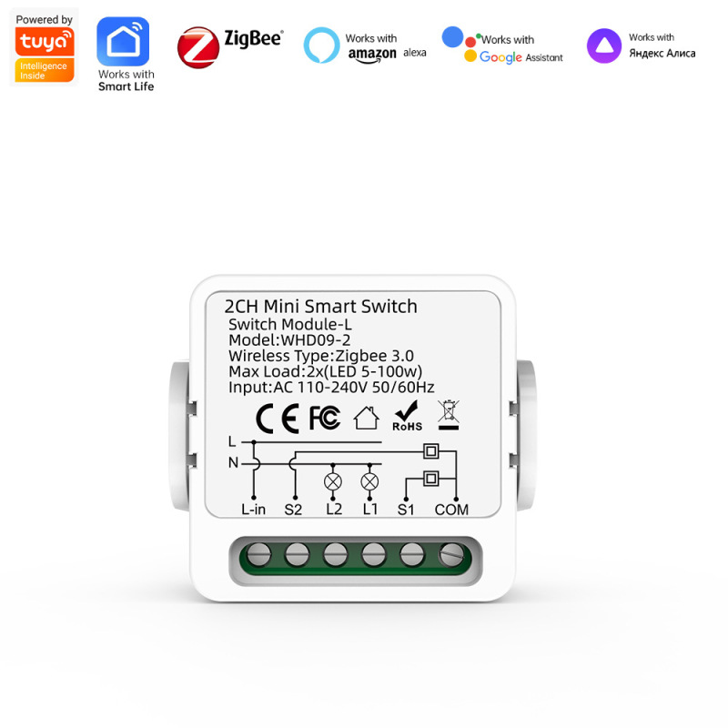 落書きWiFi/zigbeeオン・ブレーカーマルチドライ接点カーテン調光計量スマートスイッチクロスボーダーカスタマイズ|undefined