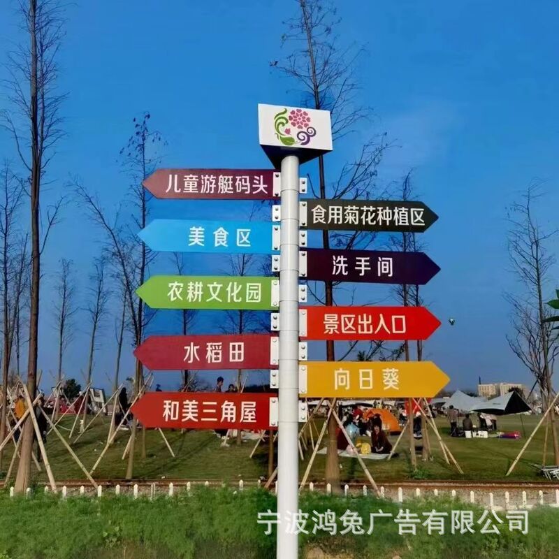 New Trendy Influencer Photo Check-In Directional Signs, Tourist Attraction Signs, Community Guidance Signs, Road Signs