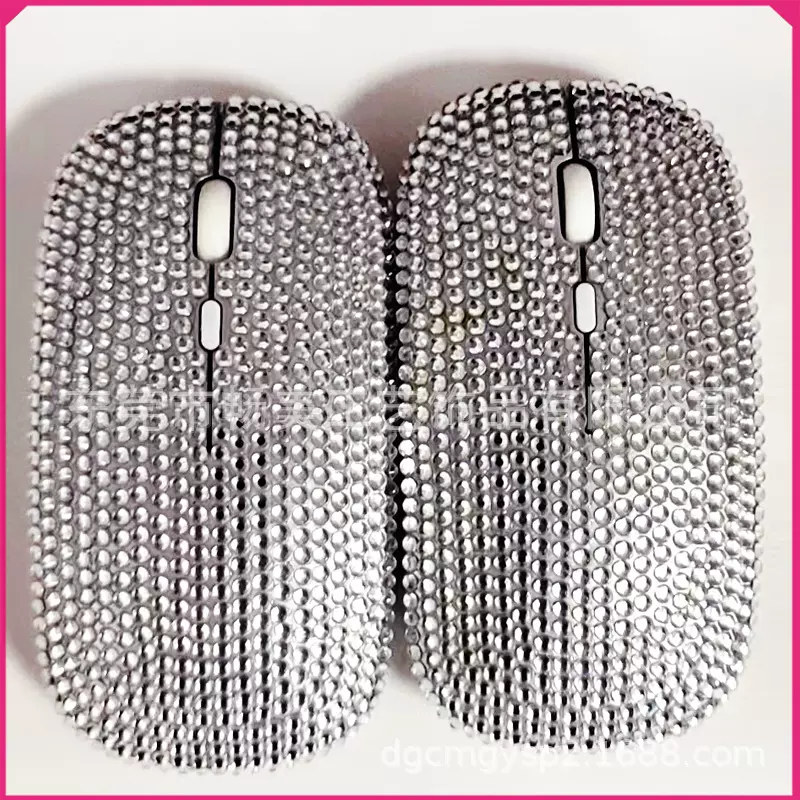 平板配件无线鼠标键盘镶钻贴钻加工电脑主机发光鼠标壳子钻石贴