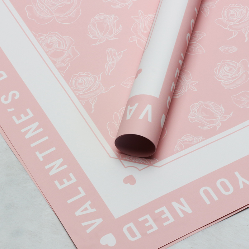 Roland Rose Garden Floral impermeable Papel elegante DIY ramo de flores de papel de embalaje de flores materiales al por mayor transfronterizos de comercio exterior