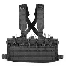 海豹突击RV弹夹背心战术多功能Molle挂载胸挂背心肚兜cs快拆马甲