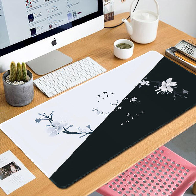 Amazon alfombrilla de ratón transfronteriza al por mayor vida y muerte gran estera de mesa gruesa computadora estera de aprendizaje de oficina niños y niñas estera del teclado