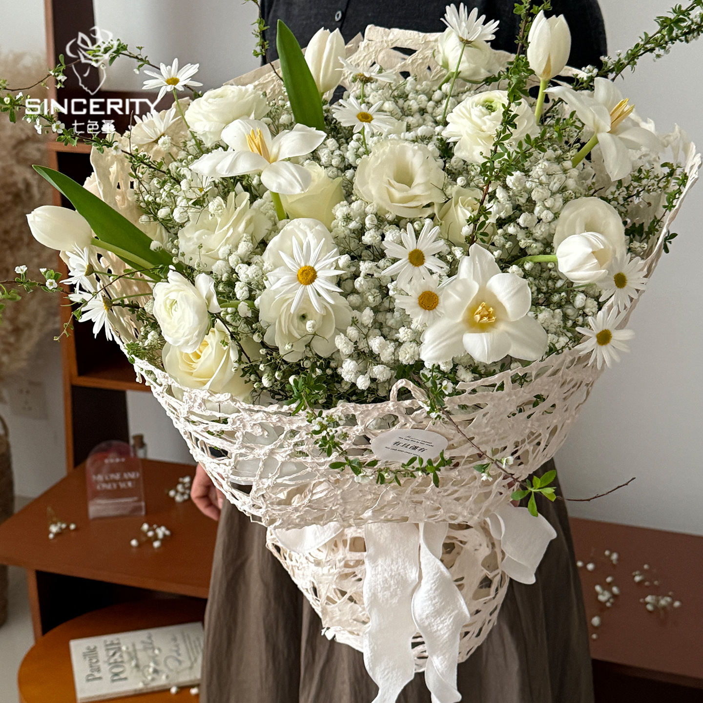 7 colores cordier de alta calidad artesanal de la red profunda papel de embalaje especial flor flor florista embalaje floral material de papel