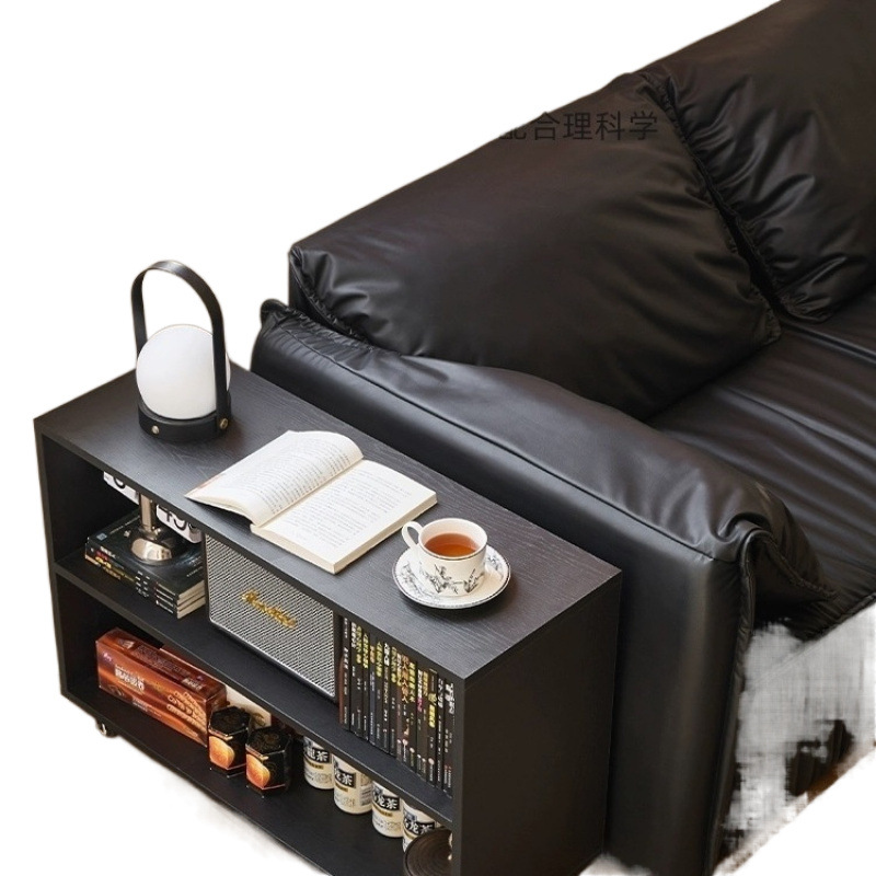 Sofá de sala de estar retro lado dormitorio americano mesas de té móviles multifunción cuadrada almacenamiento pequeño armario de almacenamiento